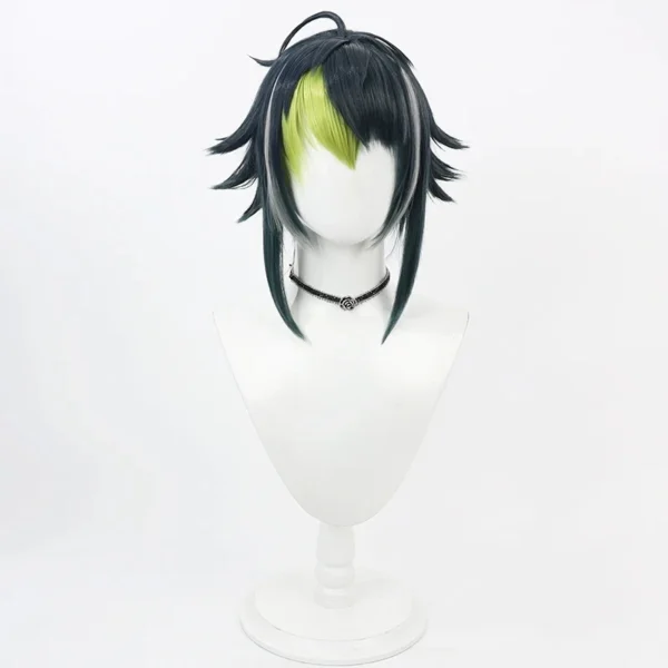 Vtuber Inami Rai Cosplay Wig Short Mixed Heat Resistant Synthetic Hair Halloween Party Role Play Carnival Headwear + Wig Cap - Image 2