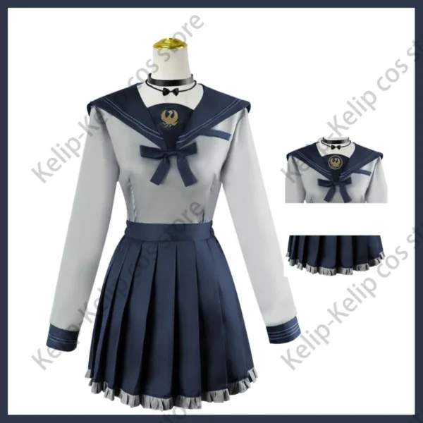 Anime Virtual YouTuber Juufuutei Raden Cosplay Costume VTuber Hololive Wig Japan South Korea JK School Uniform Woman Lovely Suit - Image 3