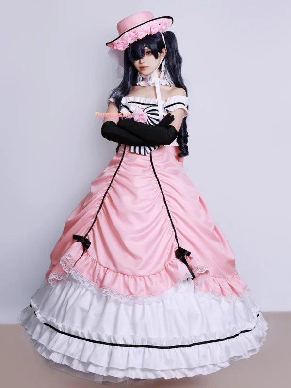 Anime Black Butler Kuroshitsuji Ciel Phantomhive Cosplay Sleeveless Lace Maid Cut Full Dress Uniform Outfit Princess Costumes - Image 5