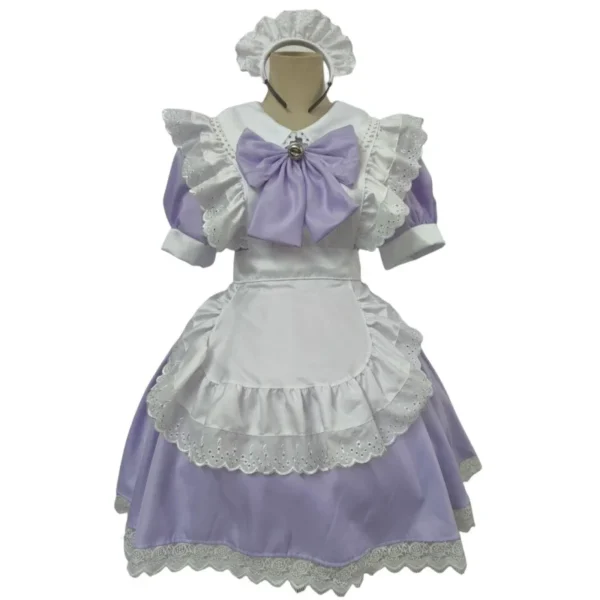 2024 New Sweet Maid Outfit Pink Lolita Cosplay Loli Maid Outfit Anime Cosplay Halloween Costumes for Women Anime Cosplay - Image 4