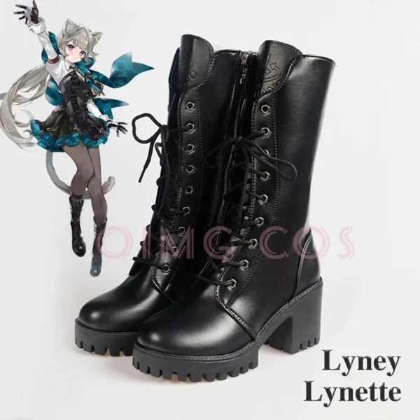 Lyney Lynette Cosplay Shoes Anime Chinese Style Halloween for Impact Women Game