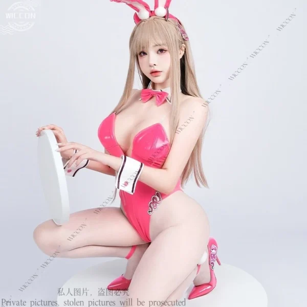 NIKKE The Goddess Of Victory Bunny Girl Blanc Noir Cosplay Fantasia Costume Sexy Uniform for Girls Women Disguise Suit Halloween - Image 4