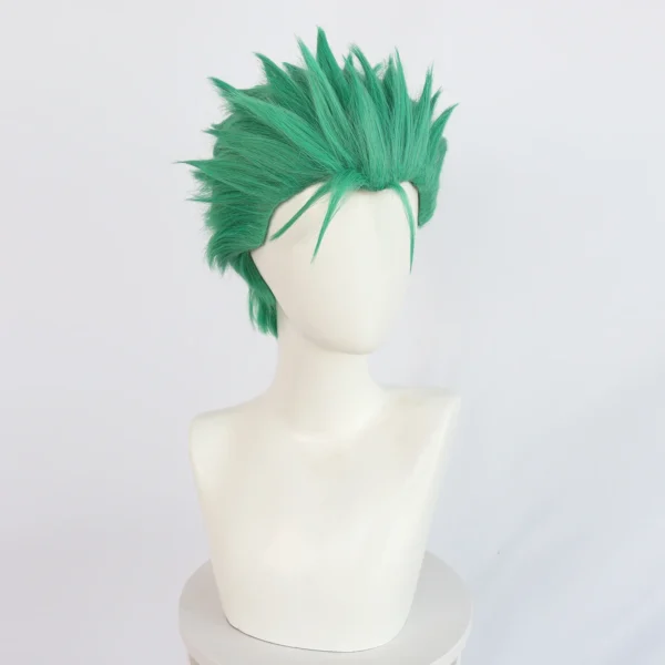 Roronoa Zoro Cosplay Green Zoro Wig Man Women Halloween Party Role-playing Prop Cosplay Wigs Anime - Image 3