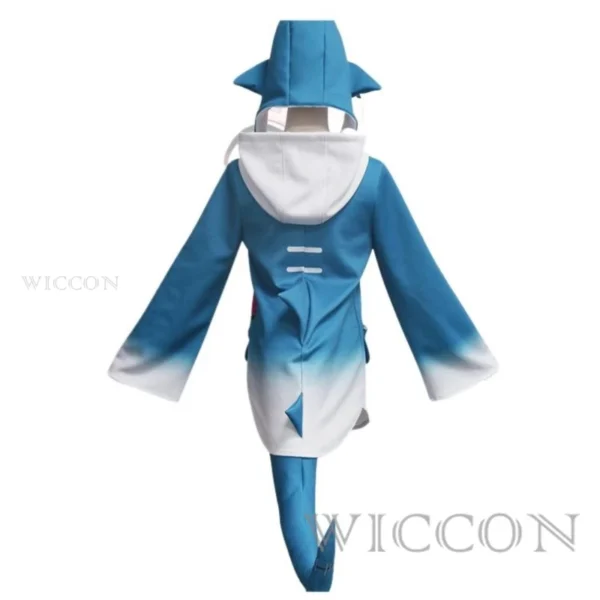 Gawr Gura Shark Cosplay Costume Hololive Vtubers Holo EN Hoodie For Girl Kids Holo Gauru Shark Tail Haircilp Wig Cos Full Set - Image 5