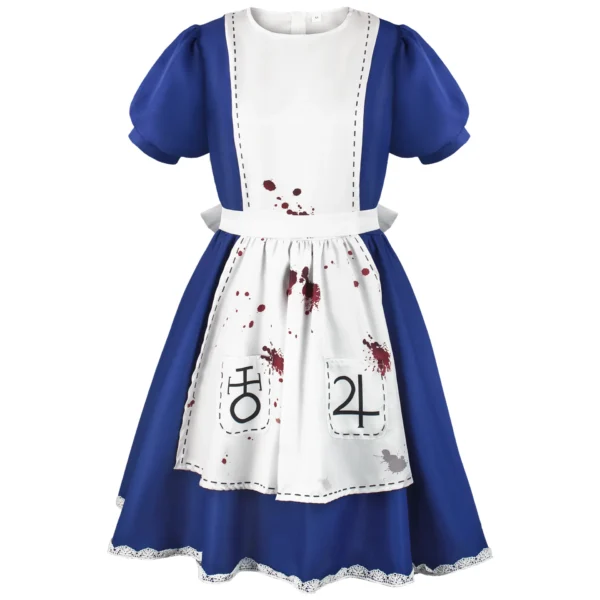 Game Alice Madness Returns Cosplay Costume Halloween Maid Lolita Dresses Uniform Suit Carnival Party Clothes for Adult Women Set - Image 3