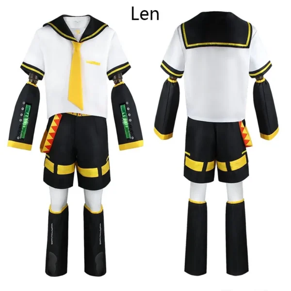 Anime Rin Len Cosplay Costume Len Rin Cosplay Len Costume Kagamine JK Uniform for Halloween Comic Con Outfits - Image 3