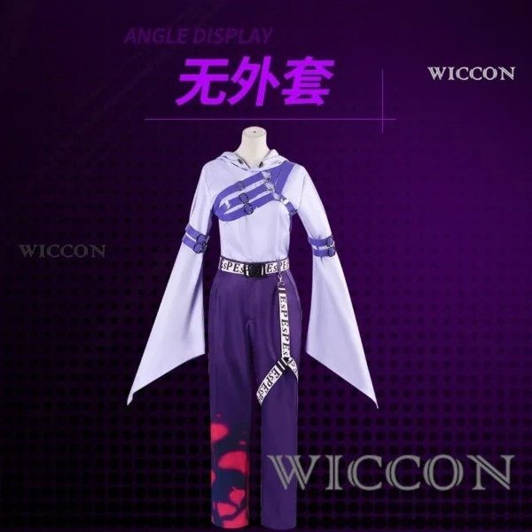 Vtuber Uki Violeta Cosplay Costumes Cute Yutuber Suit Anime Clothing Halloween Carnival Uniforms Custom Made full set wig - Image 3