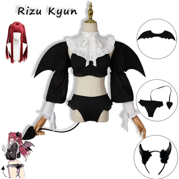 Anime Rizu Kyun Kitagawa Marin Cosplay My Dress Up Darling Cosplay Bikini Kuroe Shizuku Wig set Halloween Costume Women Party