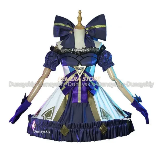 Lol League Of Legends Cos Gwen Lingluo Doll Cosplay Suit Dark Wind Lolita Girl Game Shoes Wig Role Play Sets - Image 5