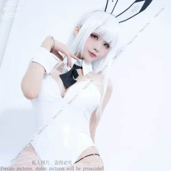 NIKKE The Goddess Of Victory Bunny Girl Blanc Noir Cosplay Fantasia Costume Sexy Uniform for Girls Women Disguise Suit Halloween - Image 8