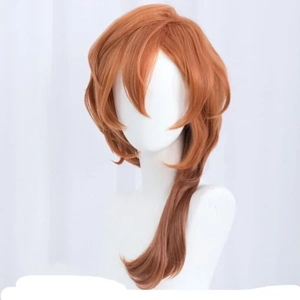 High Quality Anime Bungo Stray Dogs Chuya Nakahara Chuuya Cosplay Wig Heat Resistant Synthetic Hair Wigs - Image 4