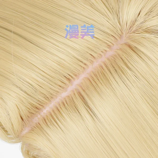 Honkai Star Rail Aventurine Cosplay Wig 40cm Short Golden Hair Cosplay Anime HSR Cosplay Wigs Heat Resistant Synthetic Wigs - Image 4