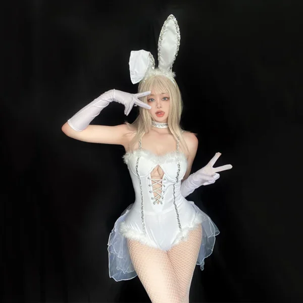 Sexy Easter Bunny Costume Bunny Costume Headwear Glove Suit Women Maid Halloween Costume Cosplay Costumes Women Sexy Cosplay - Image 5