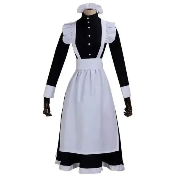 Women Maid Outfit Long Dress Apron Dress Lolita Dresses Men Clothes Unisex Cafe Costume Cosplay Anime Costumes Jujutsu Kaisen - Image 6