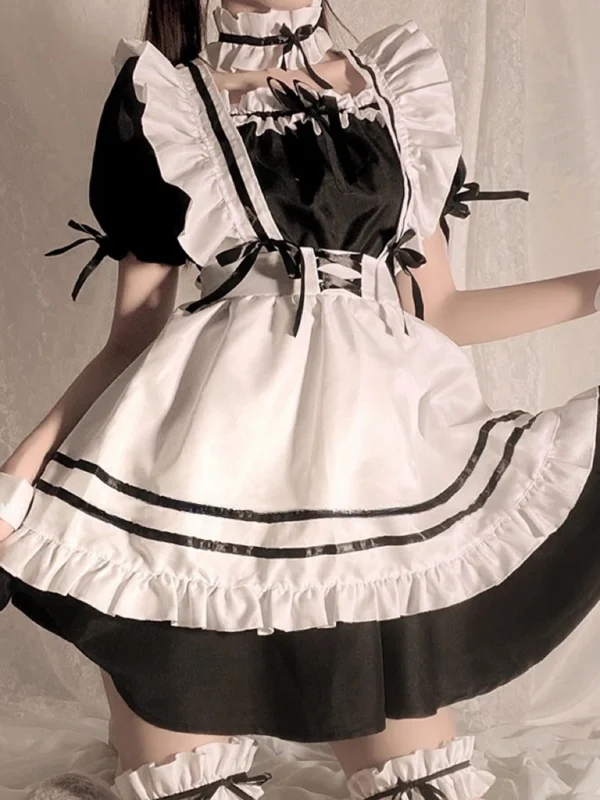 Low Chest Maid Costume Lolita Sexy Lolita Anime Cute Japanese Soft Girl Suit Genshin Impact Cosplay Blessing Of Inhabitants Use - Image 4