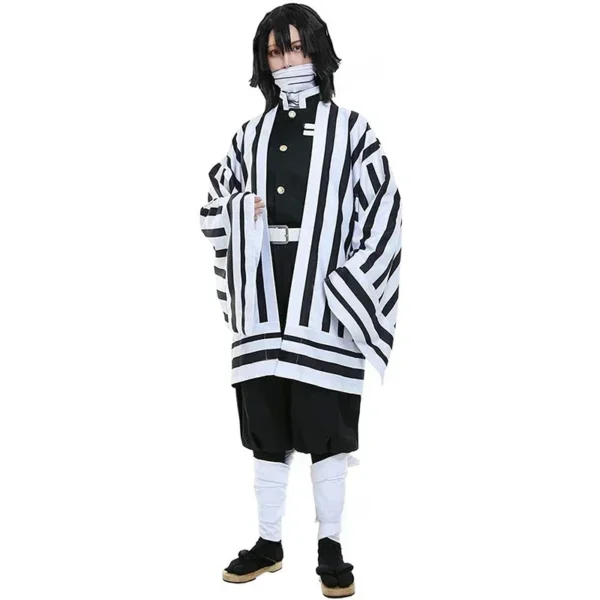 Iguro Obanai Cosplay Anime Demon Slayer Kimetsu No Yaiba Iguro Obanai Haori Kimono Cosplay Costume White Snake Props - Image 4