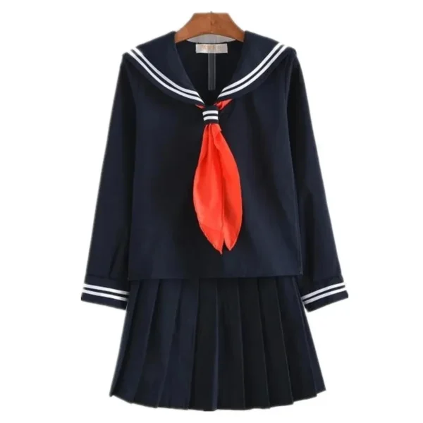 My Hero Academia Cosplay Halloween Costume Anime Boku No Hero Academia Himiko Toga JK Uniform Sweater Coat Wig Costumes - Image 3