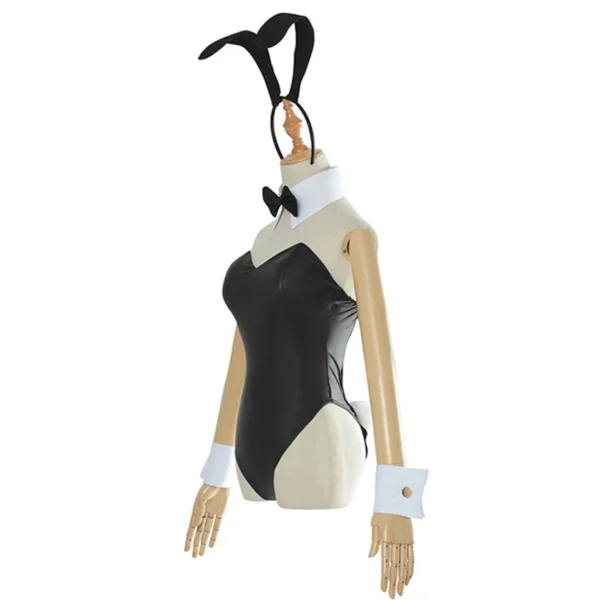 Sexy Bunny Girl Cosplay Bodysuit Sakurajima Mai Bunny Girl Senpai Cosplay Costume Jumpsuit Faux Leather Woman Rabbit Costumes - Image 3