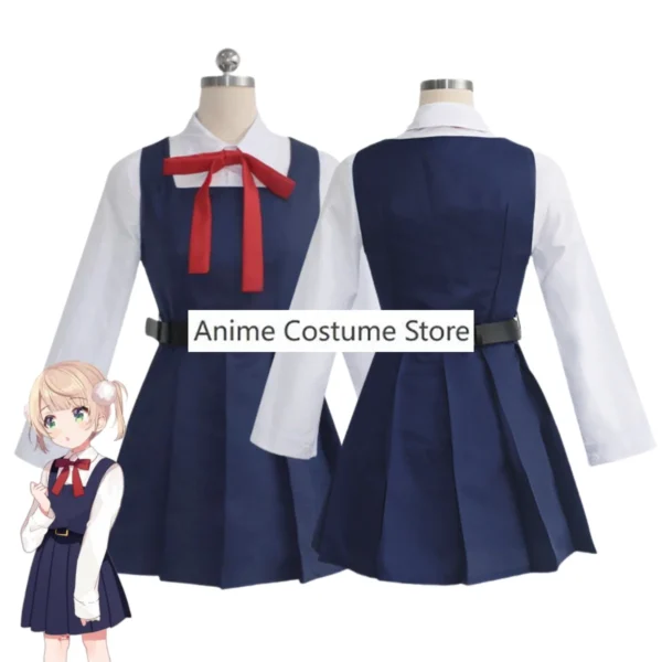 Anime Virtual YouTuber VTuber Shigure Ui Cosplay Costume Japanese Lovely JK Uniform Dress Wig Woman Kawaii Campus Sailor Suit - Image 2