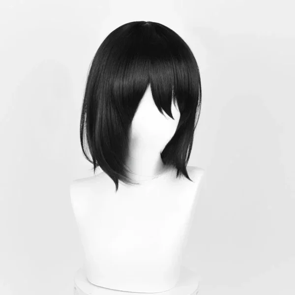 Anime Titan Mikasa Ackerman Cosplay Wig Black Women Mikasa Wigs Heat Resistant Synthetic Hair Halloween Party Wigs - Image 3