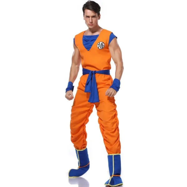 Adult Man Halloween Japanese Anime Son Goku Cosplay Costume Superheroes Role Play Orange Jumpsuit Fancy Dress Up - Image 6