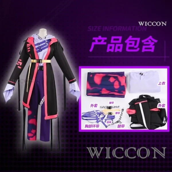 Vtuber Uki Violeta Cosplay Costumes Cute Yutuber Suit Anime Clothing Halloween Carnival Uniforms Custom Made full set wig - Image 5