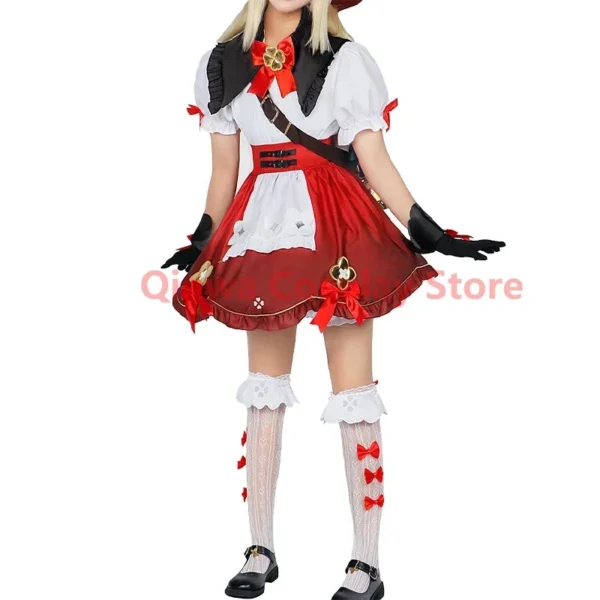 Genshin Impact Klee new skin Cosplay Costume Uniform Jacquard Fabric Anime Chinese Style Halloween Costumes for Women Game - Image 5