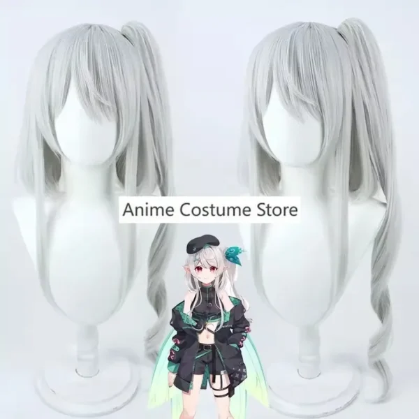 YouTuber VTuber Pomu Rainpuff NIJISANJI EN LazuLight Cosplay Costume Wig Wing Anime Sexy Woman Tactical Clothing Halloween Suit - Image 6