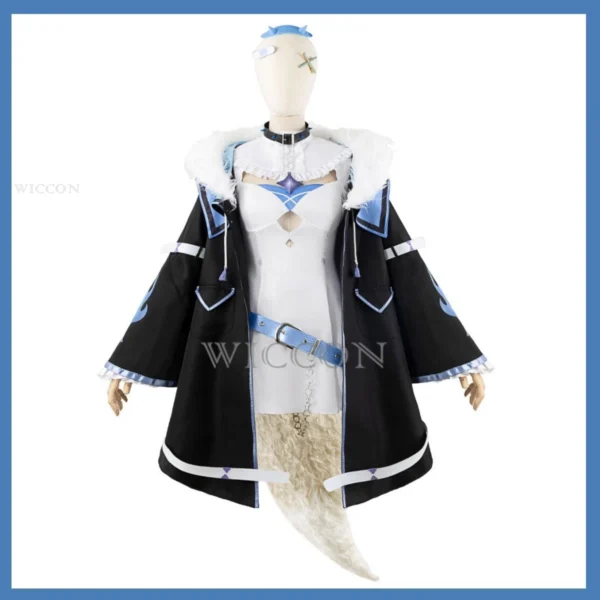 Anime Vtuber Abyssgard Fuwawa Cosplay Costume Hololive EN Advent 3rd Generation Fuwamoco Wig Uniform Boots Woman Sexy Party Suit - Image 2