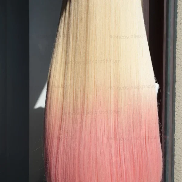 Anime Marin Kitagawa Cosplay Wigs 80cm Long Straight Pink Dyed Gradient Heat Resistant Synthetic Hair - Image 2