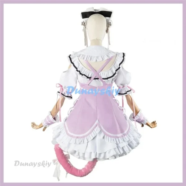 Virtual YouTuber Minato Aqua Cosplay Costume VTuber Hololive Wig Kitty Maid Dress Lolita Woman Sexy Lovely Kawaii Carnival Suit - Image 4