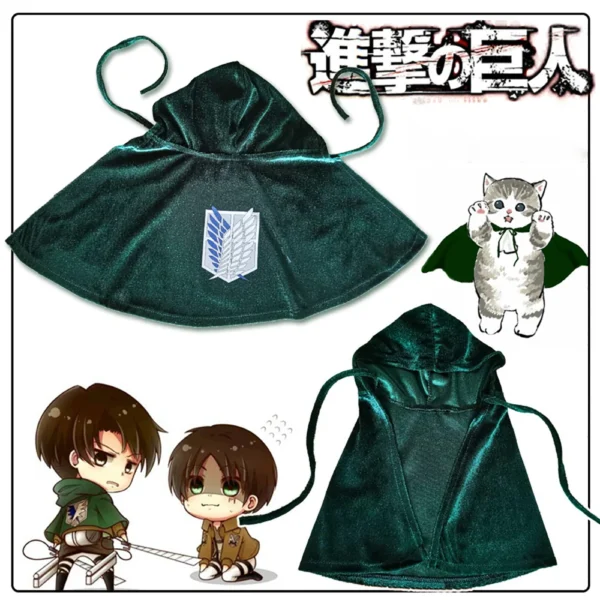 Attack Anime Titan Survey Corps Cat Dog Cat Cloak Cosplay Costume Christmas Photograph Prop Gifts Anime Halloween - Image 2