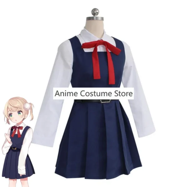 Anime Virtual YouTuber VTuber Shigure Ui Cosplay Costume Japanese Lovely JK Uniform Dress Wig Woman Kawaii Campus Sailor Suit - Image 4