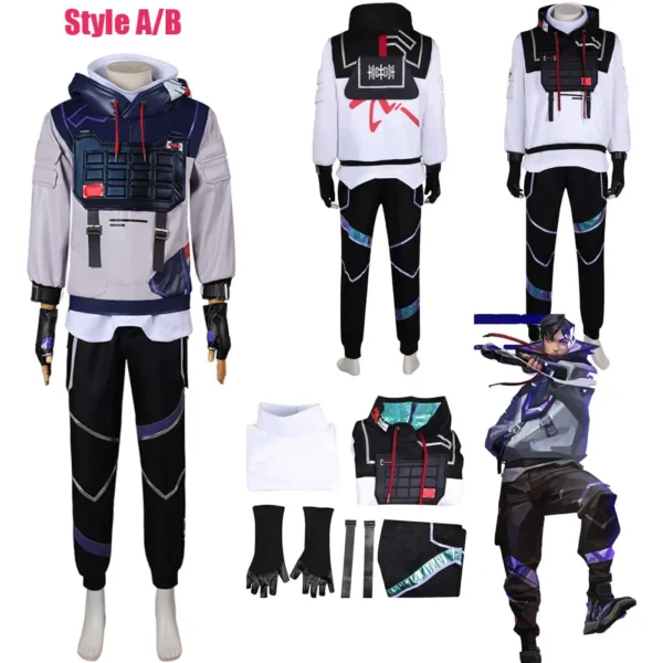 Game Valorant Deadlock ISO GEKKO Kiljoy Deadlock Cosplay Costume Adult Men Golves Outfits Male Roleplay Fantasy Fancy Clothes