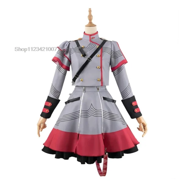 Vtuber Synthesizer V Kasane Teto Cosplay Costume Pink and Blue Outfits Uniform Halloween Party Virtual Singer Full Set for Women - Image 5