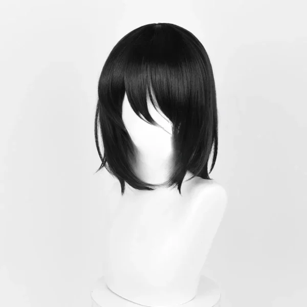 Anime Titan Mikasa Ackerman Cosplay Wig Black Women Mikasa Wigs Heat Resistant Synthetic Hair Halloween Party Wigs - Image 4