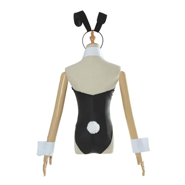 Sexy Bunny Girl Cosplay Bodysuit Sakurajima Mai Bunny Girl Senpai Cosplay Costume Jumpsuit Faux Leather Woman Rabbit Costumes - Image 4