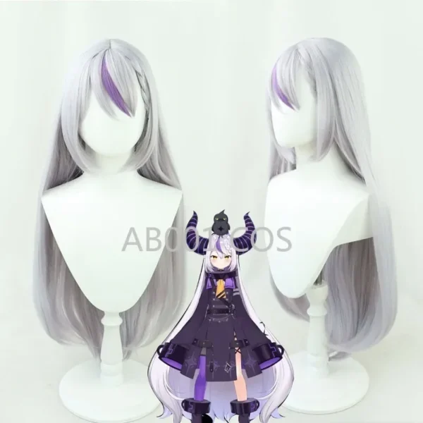 Presale YouTuber VTuber La+ Darknesss Laplus YMD YAMADA Hololive HoloX Cosplay Costume Wig Anime Purple Uniform Hallowen Suit - Image 6