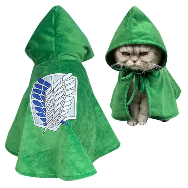 Attack Anime Titan Survey Corps Cat Dog Cat Cloak Cosplay Costume Christmas Photograph Prop Gifts Anime Halloween