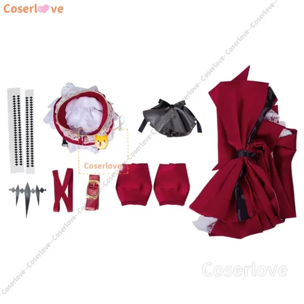 Tristan Cosplay Costume Fate/Grand Order Wig Red Hair Halloween Fancy Stage Performance Props Performance Red Dress - Image 6