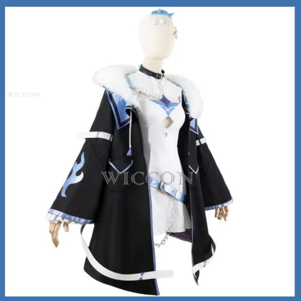 Anime Vtuber Abyssgard Fuwawa Cosplay Costume Hololive EN Advent 3rd Generation Fuwamoco Wig Uniform Boots Woman Sexy Party Suit - Image 3