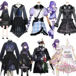 Project Sekai Colorful Stage Feat Asahina Mafuyu Cosplay Costume OWN Women Sailor JK Uniform mfy Stage Full Costume Wig Dress