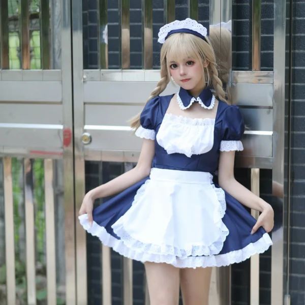 Original Akihabara Japanese Cute Maid Costume Classic Maid Costume COSPLAY Costume Halloween Costumes for Women