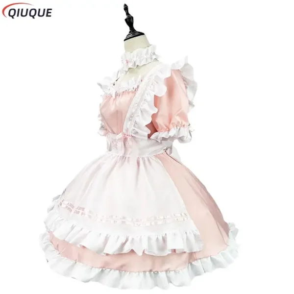 Japanese Maid Uniform Lovely Girl Student Lolita Dress Cosplay Costume Sweet Cute Cat Cafe Princess Harajuku Kawaii Lingerie - Image 5